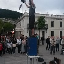 A street performer I befriended and have since accidently bumped into around the world (Copenhagen and Prague, randomly!)