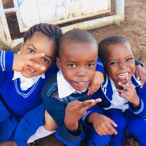 Some of the cute kids I was able to teach.
