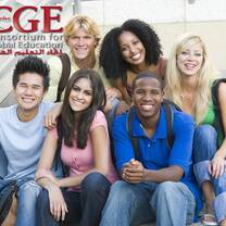 Group of friends from different races.