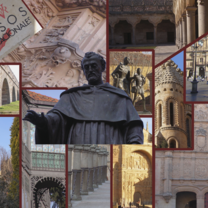 Statues and buildings.