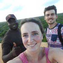 Me at the red dunes with Vado and Andy