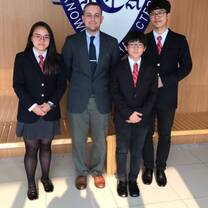 The teacher and the students