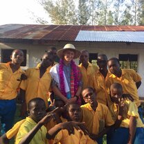 Dressed to the nines for my leaving party