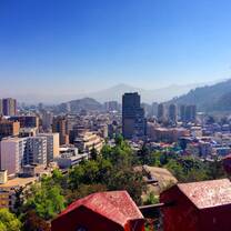 The view of Santiago from downtown