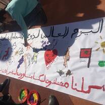 An Arabic poster.