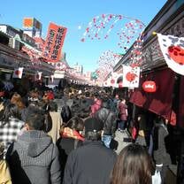 Street market in Japan