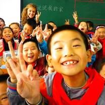 little children making funny faces in front of the camera