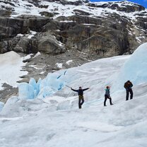 people playing in snow