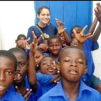 little boys wearing blue school uniform