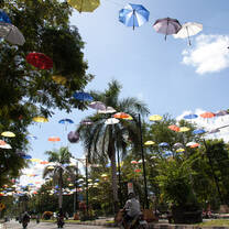 Umbrella display, Lombok