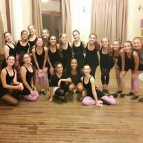 Group of female ballet dancers.