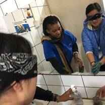 Participants during a health lesson