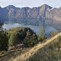 Lake and mountains