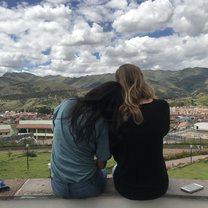 Our trip to Peru, we stayed in a hostel overlooking the whole city!
