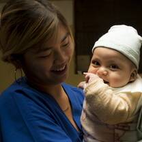 Medical Fellow with baby