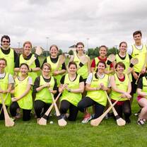Stinters take on hurling in Kilkenny on a group excursion!