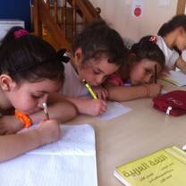 kids busy writing