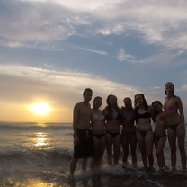 Some of the group in Costa Rica 