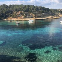 This is one of the hidden gems within Mallorca, a beach next to ancient caves that can be explored. 