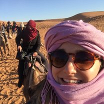 Morocco riding camels with my CIEE pals
