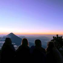 Sunrise at the top of Volcán Acatenango 