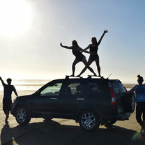 Car picture on the 90-mile beach