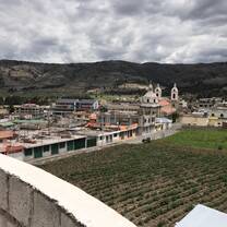 View of rural town of Guamote, south of Riobamba