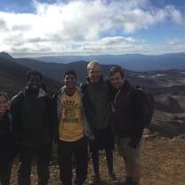 Group of people on the tongariro