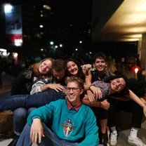 A picture of me and my friends in Buenos Aires!