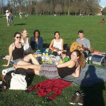 Friends at Parc de la Tête d'Or