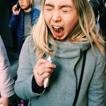 Eating scorpion