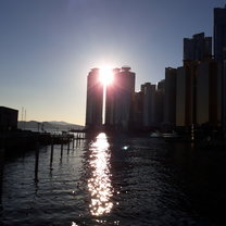 Ocean, city, Busan