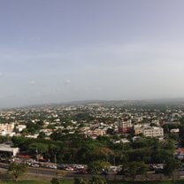 View we saw everyday from the monument in the city