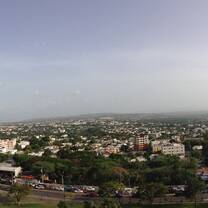 View we saw everyday from the monument in the city