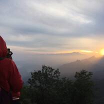 Sunrise  from Great Wall of china