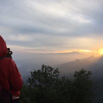 Sunrise  from Great Wall of china