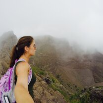 A top of Mount Vesuvius in Naples, Italy