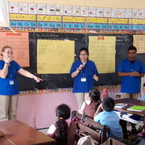 GPSA team teaching school lessons.