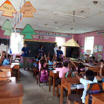 GPSA team teaching school lessons.