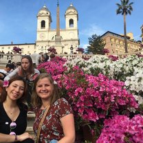Exploring new countries with friends. It was in the Spanish Steeps, in Rome