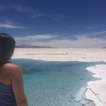 Looking out into the endless terrain