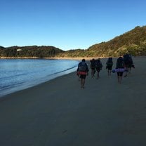 4 day trek through the coast of Abel Tasmen, NZ
