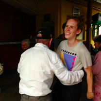 Dance Day with the Elderly Care Home Dancing with Jorge at the Dancing Day