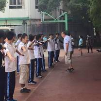all boys doing their exercise