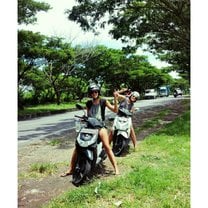 On our beloved Scooters