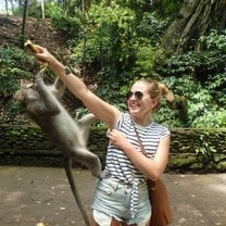 Me at the monkey forest in Ubud