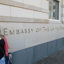 Me at the US Embassy when I went for a student party
