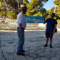 Prof. Daimant Teaches on Crete Trip Class in Crete