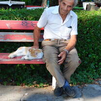 Man Cat Greece