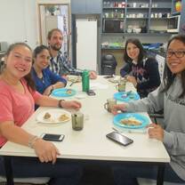 group of people having a sumptuous meal 